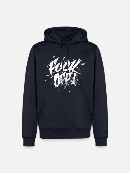 Fuck off - Männer Premium Bio Hoodie - Navy
