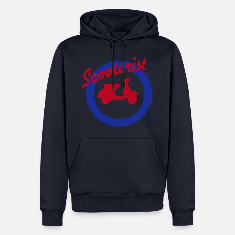 Motorroller Roller Blechroller Schaltroller - Männer Premium Bio Hoodie - Navy