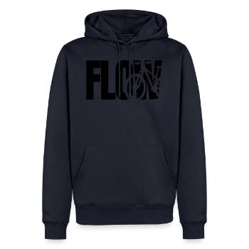 Flow mountain bike - Men’s Premium Organic Hoodie - navy - Front - Nico (187cm)