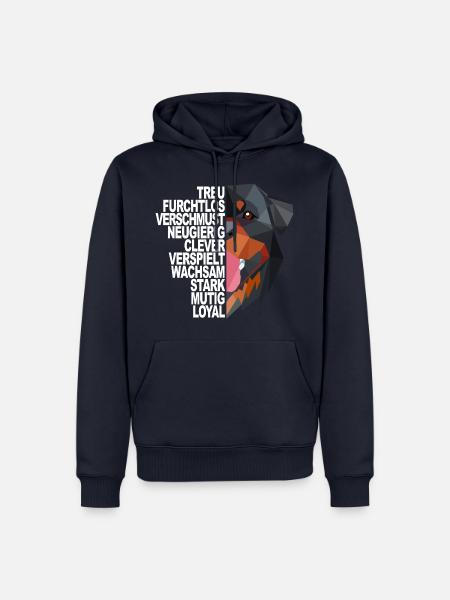 Rottweiler Rottie Hund - Männer Premium Bio Hoodie - Navy