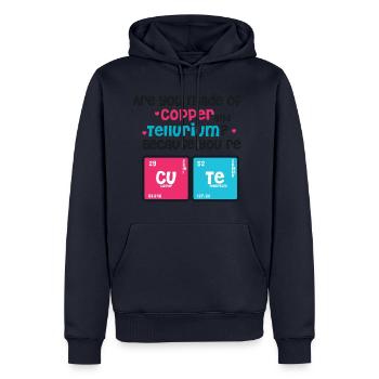 Youre Cute - Copper - Tellurium CUTE - Men’s Premium Organic Hoodie - navy - Front - Nico (187cm)