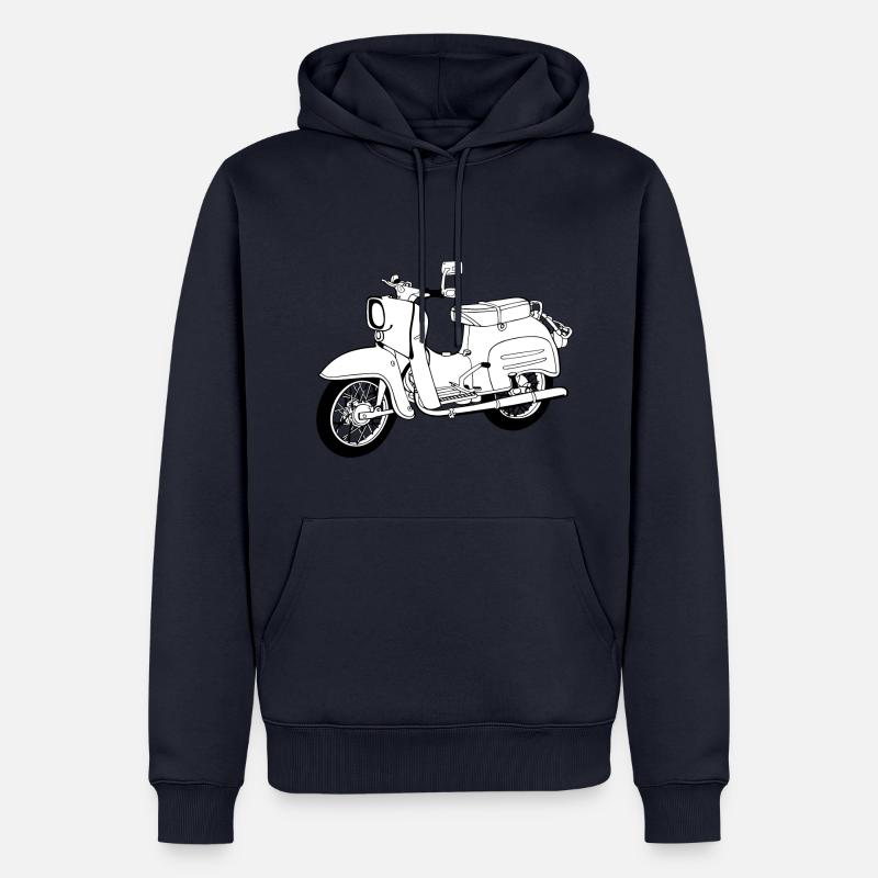 Simson Schwalbe - Männer Premium Bio Hoodie - Navy