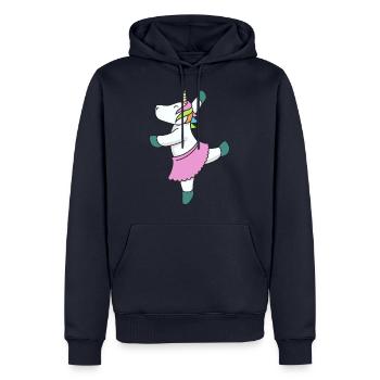 Ballett Einhorn Geschenk tanzen Sport Ballerina - Männer Premium Bio Hoodie - Navy - Vorne - Nico (187cm)