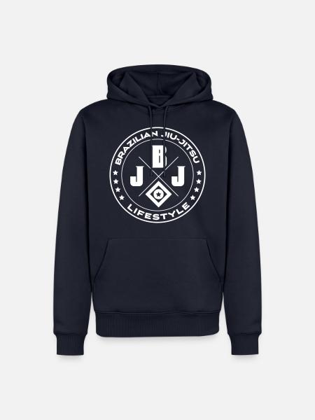 Brazilian Jiu-Jitsu - Männer Premium Bio Hoodie - Navy