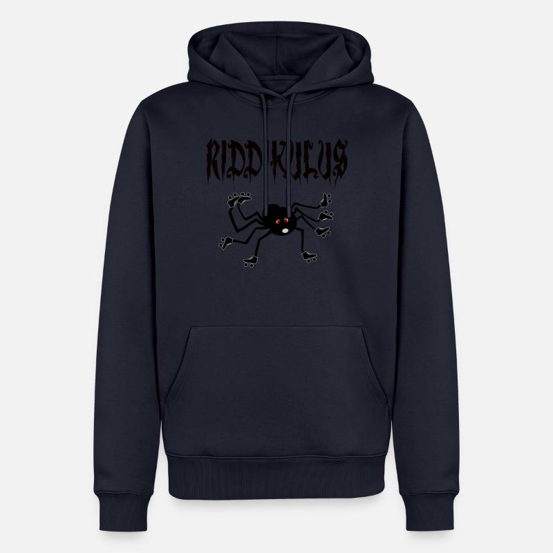 Spinne mit Rollschuhen - Männer Premium Bio Hoodie - Navy