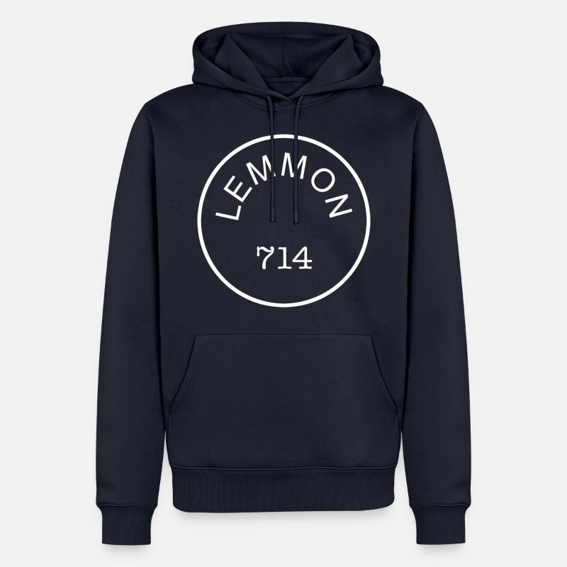 Lemmon 714 - Sweat à capuche Premium bio Homme - bleu marine