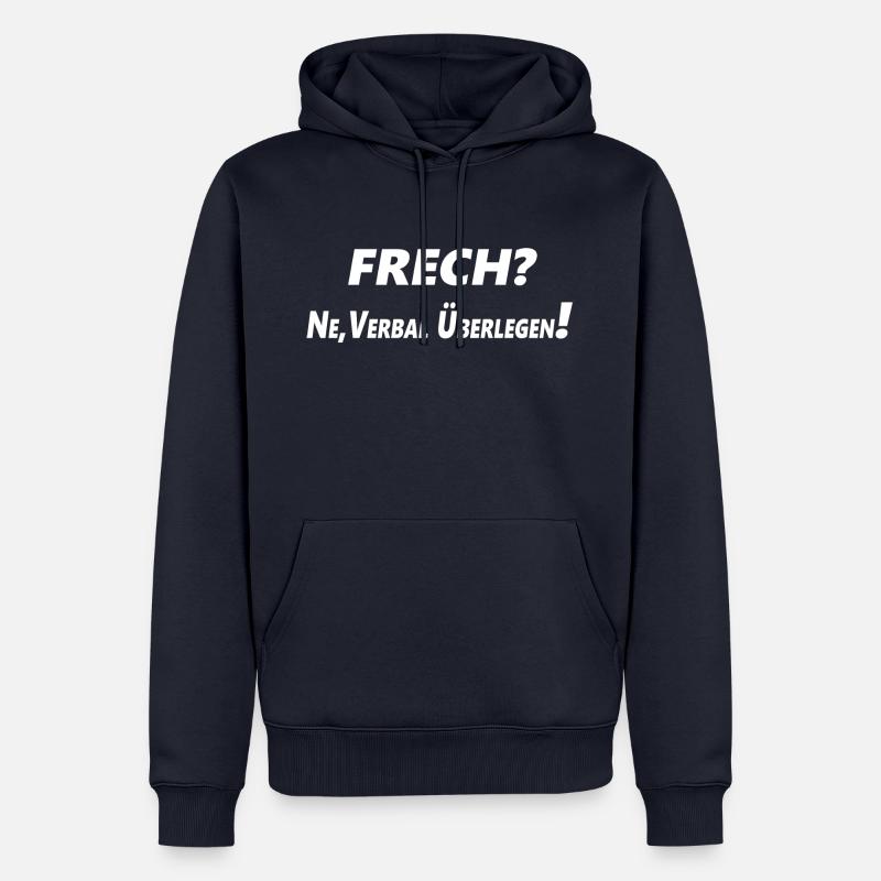 Frecher Spruch - Männer Premium Bio Hoodie - Navy