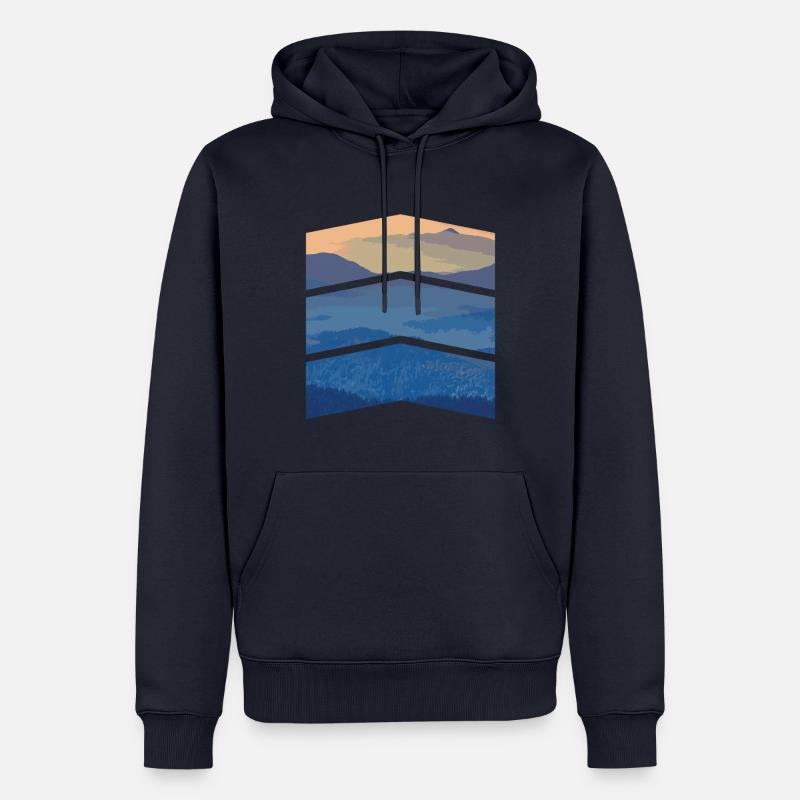 Stylisch - Männer Premium Bio Hoodie - Navy