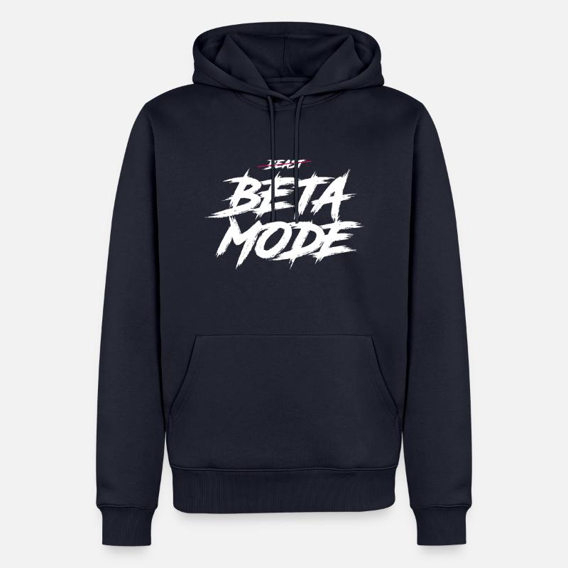 Mode bêta - Sweat à capuche Premium bio Homme - bleu marine