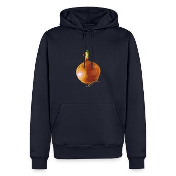 Onion Zwiebel - Männer Premium Bio Hoodie - Navy - Vorne - Nico (187cm)