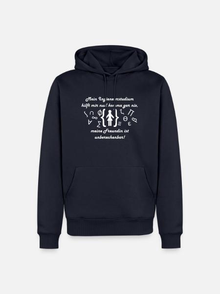 Ingenieur Freundin - Männer Premium Bio Hoodie - Navy