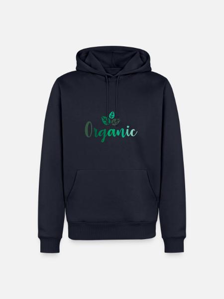 organic Shirt - Männer Premium Bio Hoodie - Navy