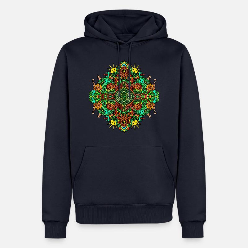 Couleurs d'été - Sweat à capuche Premium bio Homme - bleu marine
