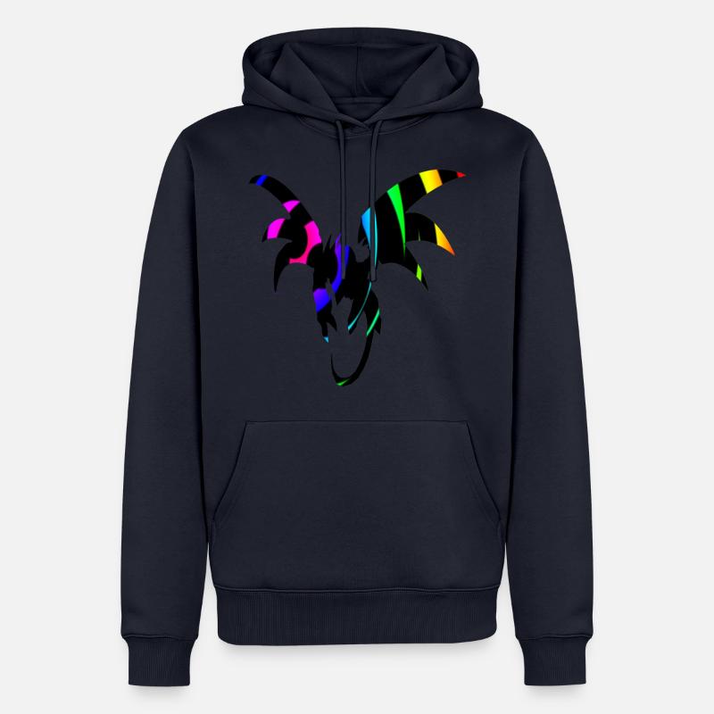Drachenschleife Dragon Loop - Männer Premium Bio Hoodie - Navy