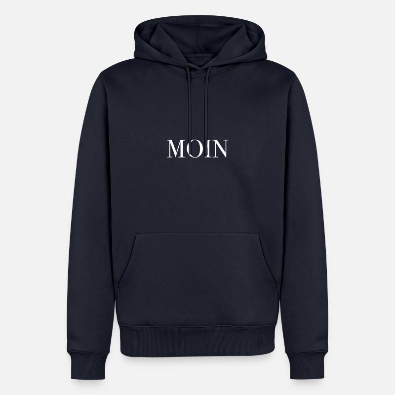Moin idée cadeau - Sweat à capuche Premium bio Homme - bleu marine
