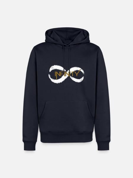 Infinity infinity signe icône infini - Sweat à capuche Premium bio Homme - bleu marine