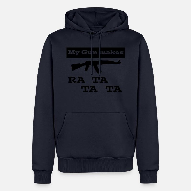 Fusil d'assaut - Sweat à capuche Premium bio Homme - bleu marine