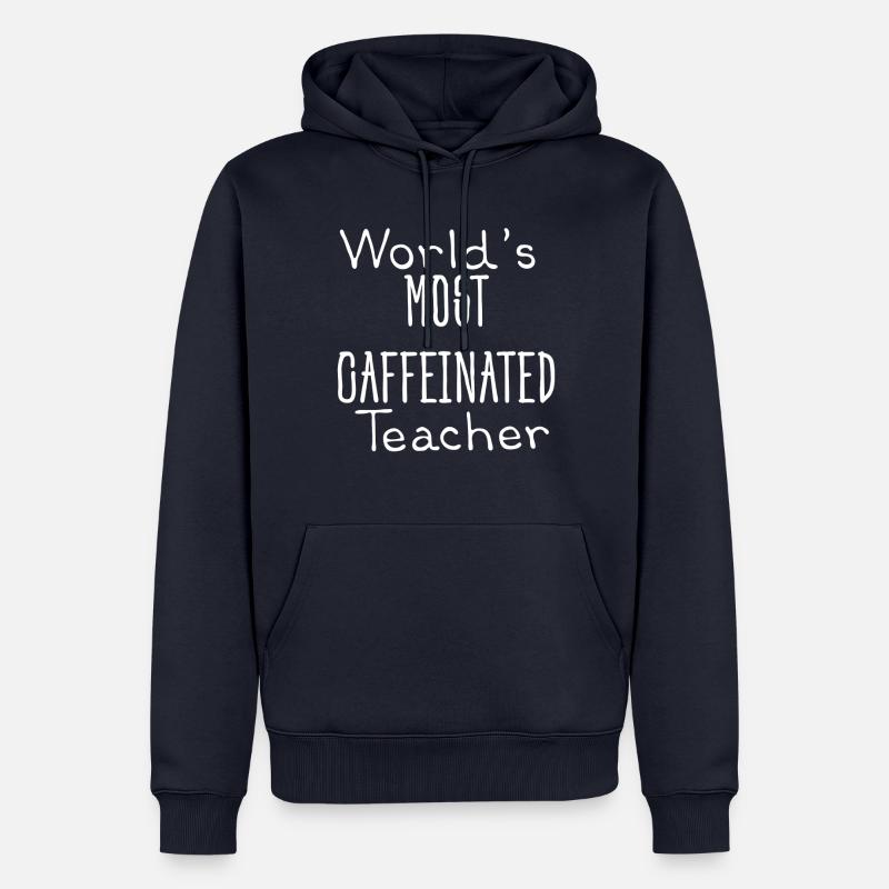 Lehrer Koffein Kaffee - Männer Premium Bio Hoodie - Navy