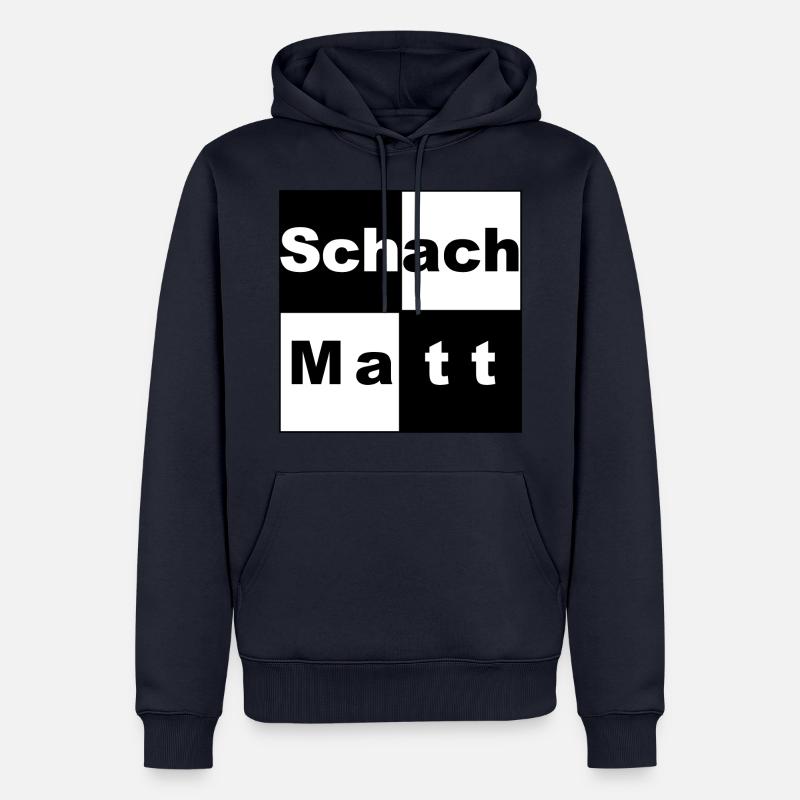 Schachmatt Schach Geschenkidee - Männer Premium Bio Hoodie - Navy