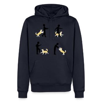 Dog Dancing 3-1 - Männer Premium Bio Hoodie - Navy - Vorne - Nico (187cm)