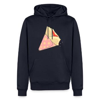 Crepe. - Men’s Premium Organic Hoodie - navy - Front - Nico (187cm)