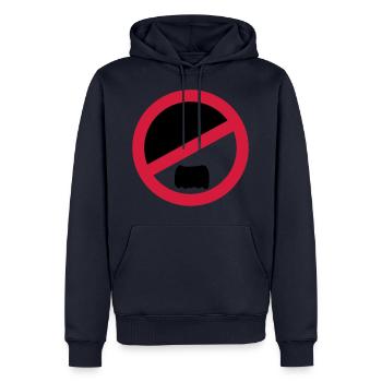 Nope - does not have to be! - Men’s Premium Organic Hoodie - navy - Front - Nico (187cm)