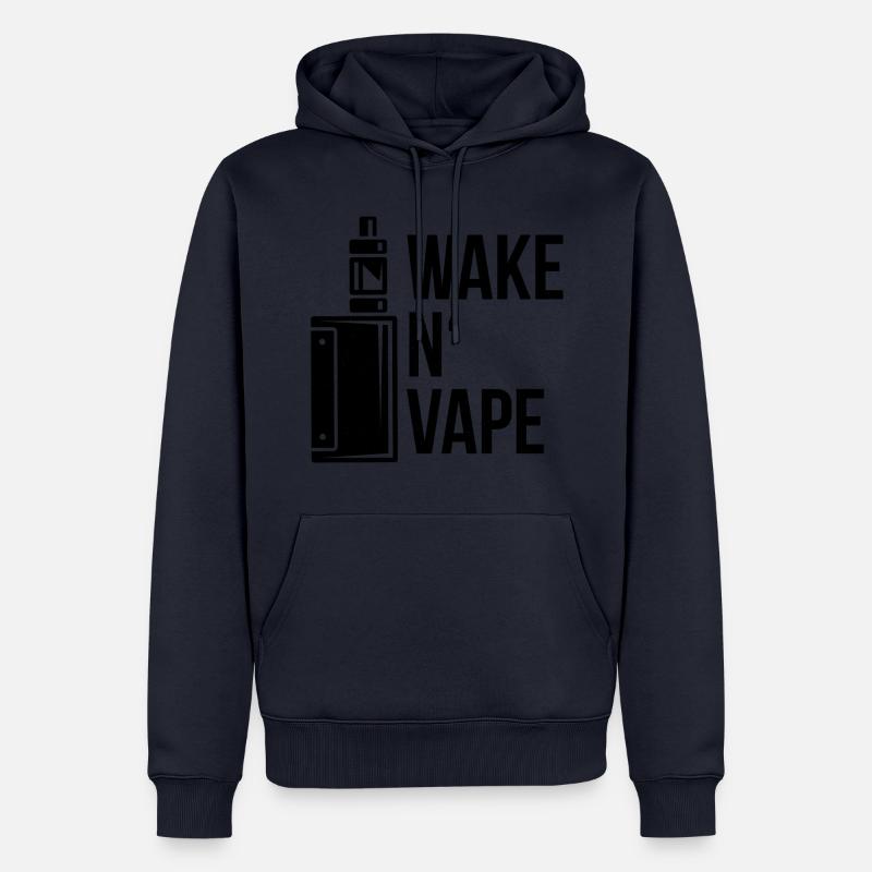 Vape Vaping Dampfen E-Zigarette Raucher - Männer Premium Bio Hoodie - Navy