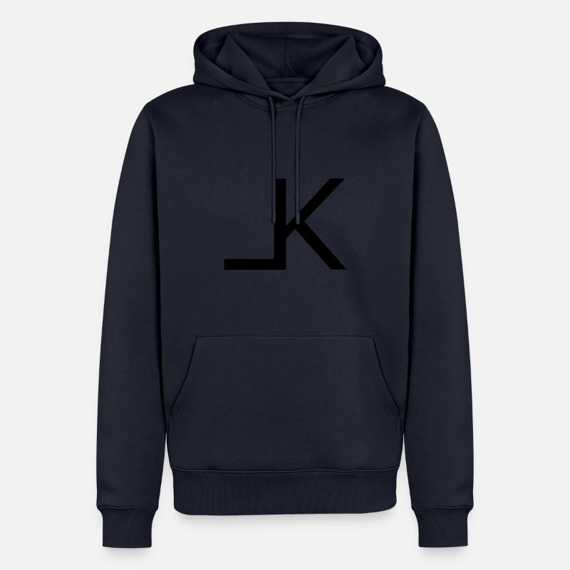 LK-Design - Sweat à capuche Premium bio Homme - bleu marine