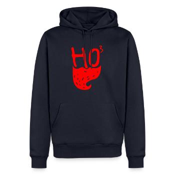 Professeur de maths de noel noel noel noel - Sweat à capuche Premium bio Homme - bleu marine - Devant - Nico (187cm)