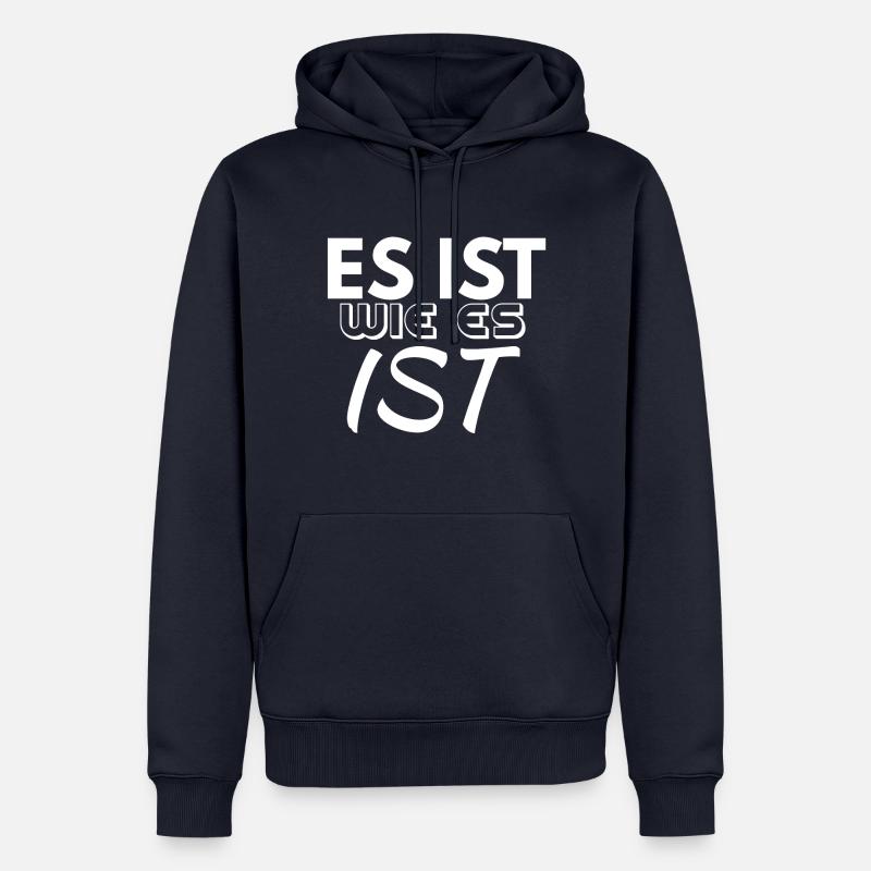C’est comme ça - Sweat à capuche Premium bio Homme - bleu marine