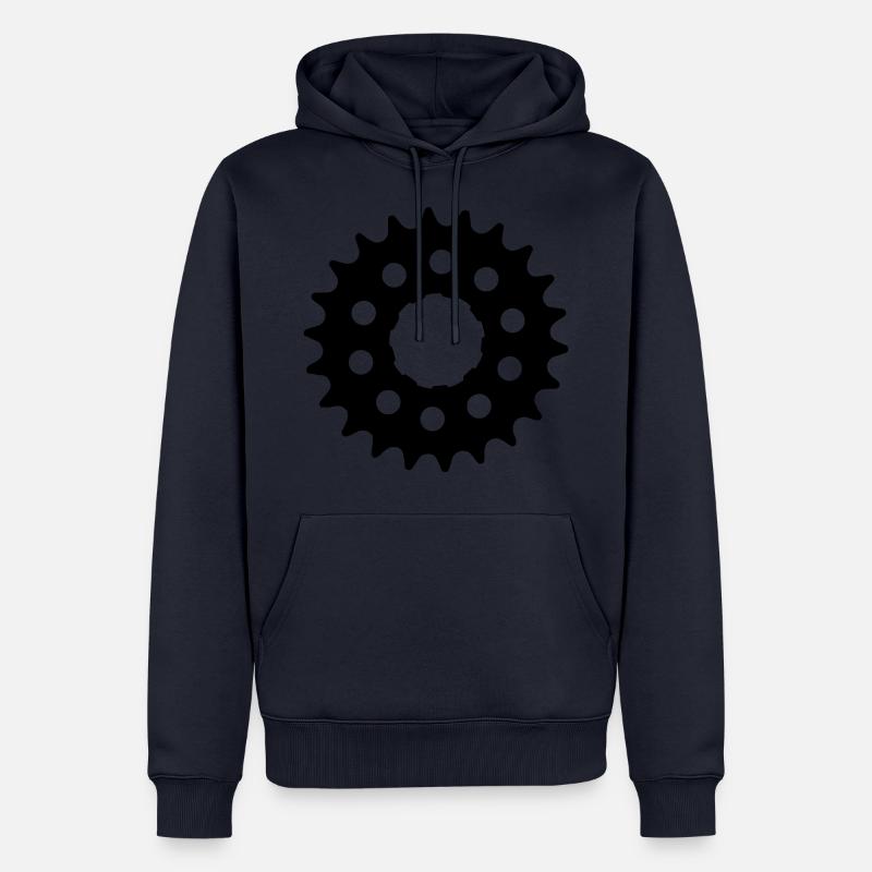 équipement - Sweat à capuche Premium bio Homme - bleu marine