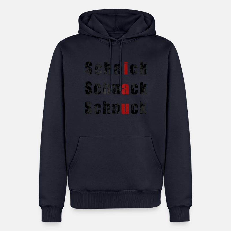 SchnickSchnackSchnuck - Männer Premium Bio Hoodie - Navy