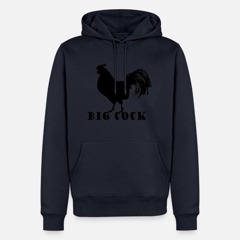 grosse bite - Sweat à capuche Premium bio Homme - bleu marine
