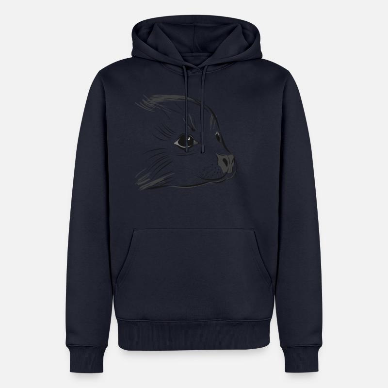 Robbe - Männer Premium Bio Hoodie - Navy