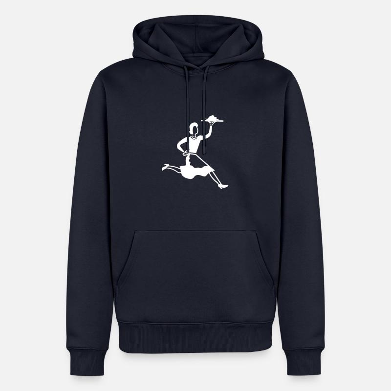 Kellnerin Sport - Männer Premium Bio Hoodie - Navy