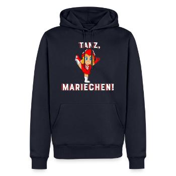 Cadeau de gardiennage - Sweat à capuche Premium bio Homme - bleu marine - Devant - Nico (187cm)