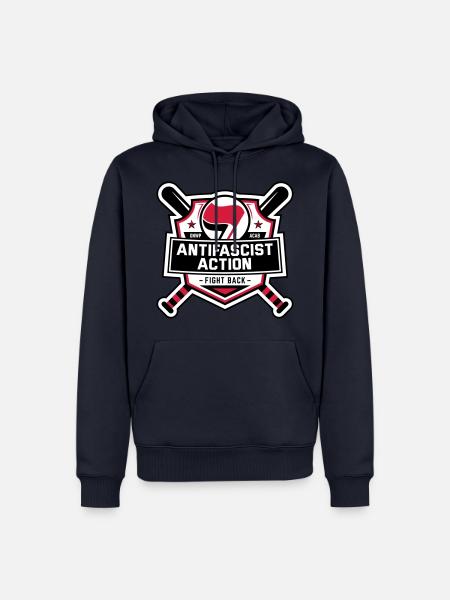 ANTIFA - Antifascist Action (II) - Men’s Premium Organic Hoodie - navy