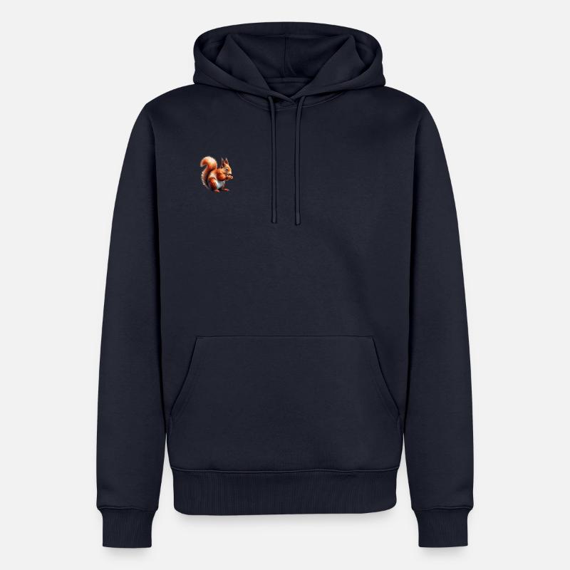 Eichhörnchen Polygon - Männer Premium Bio Hoodie - Navy