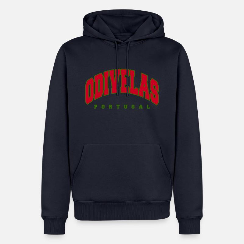 Odivelas - Sweat à capuche Premium bio Homme - bleu marine