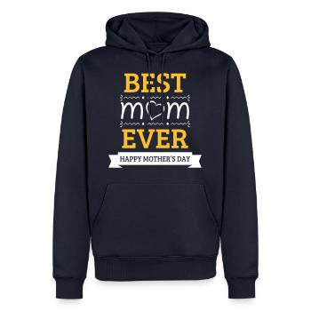 Best Mom Ever - Männer Premium Bio Hoodie - Navy - Vorne - Nico (187cm)
