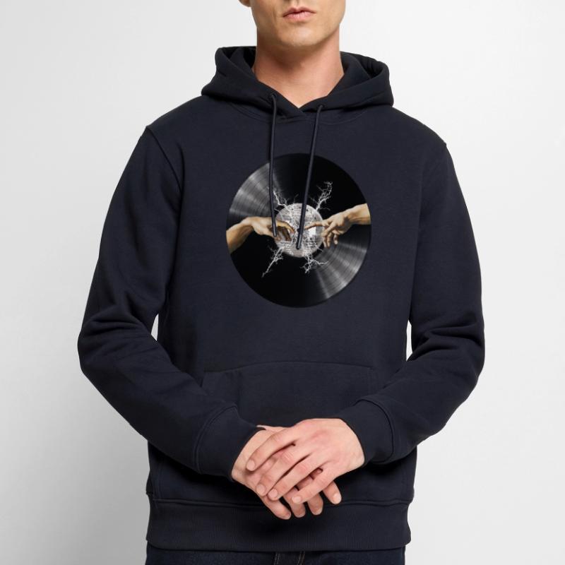 Parce que le vinyle • Respecte le vinyle Sweat à capuche Premium bio Homme