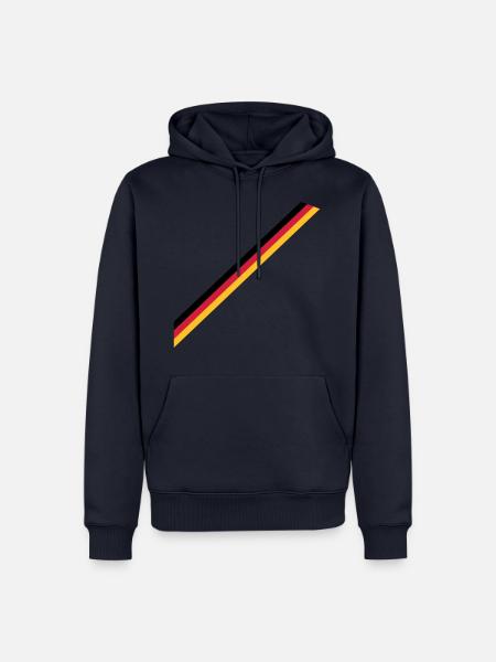 drapeau - Sweat à capuche Premium bio Homme - bleu marine