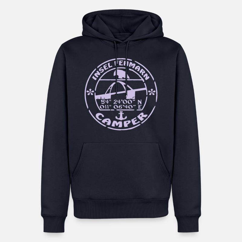 Fehmarn Camper - Männer Premium Bio Hoodie - Navy