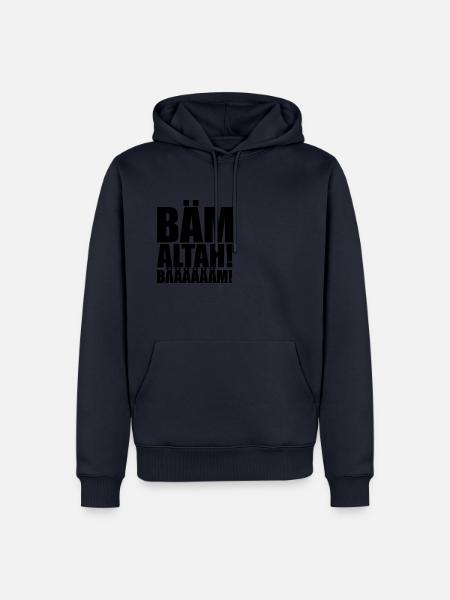 BÄM [black] - Männer Premium Bio Hoodie - Navy