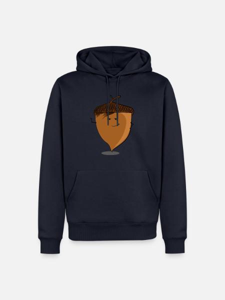 Haselnuss Haselnussbaum Haselnussstrauch Kuchen - Männer Premium Bio Hoodie - Navy