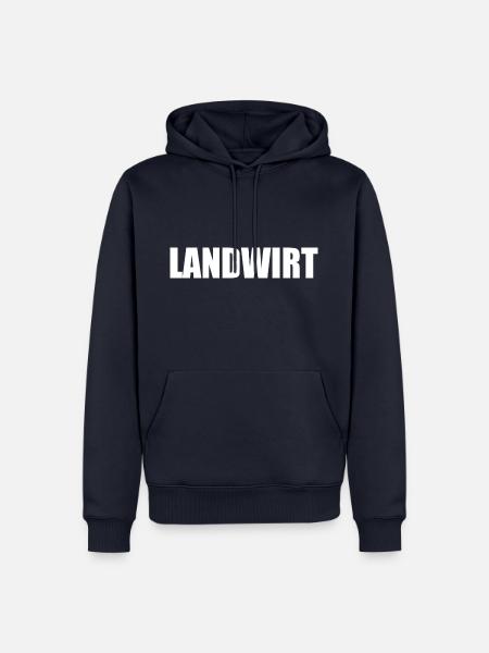 Landwirt - Männer Premium Bio Hoodie - Navy