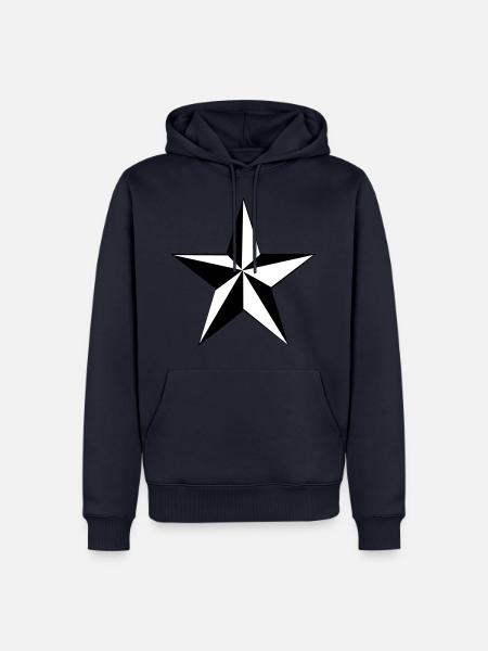 stern Sterne - Männer Premium Bio Hoodie - Navy