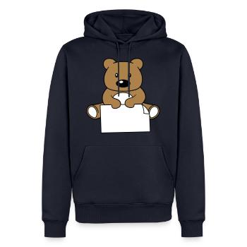 baer teddy klein suess niedlich kuscheltier grizzl - Männer Premium Bio Hoodie - Navy - Vorne - Nico (187cm)