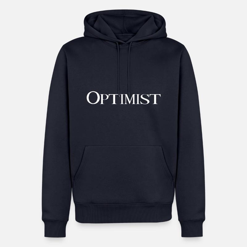 Optimist - Männer Premium Bio Hoodie - Navy