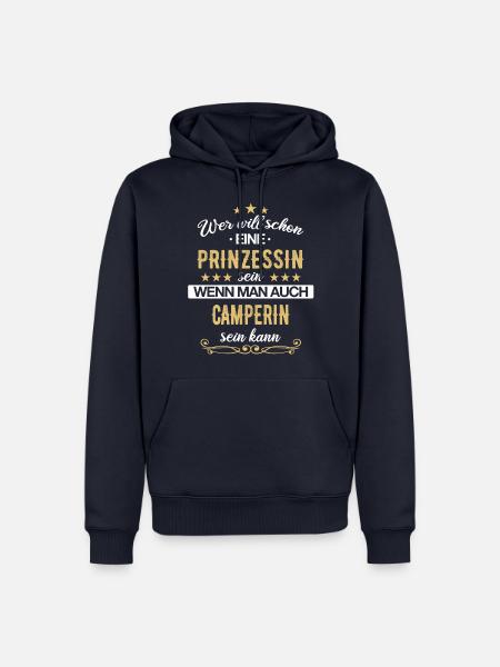 Camping Wohnwagen Camper Wohnmobil Campen - Männer Premium Bio Hoodie - Navy